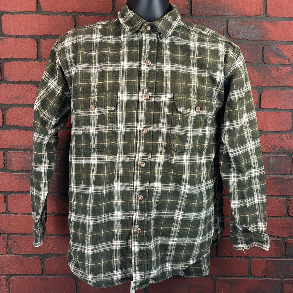 Field‎ & Stream Shirt Mens Large Plaid Flannel Button Down